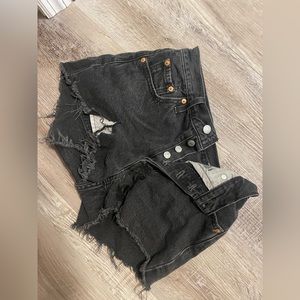 Levi 501 High Waisted Shorts - Black🖤